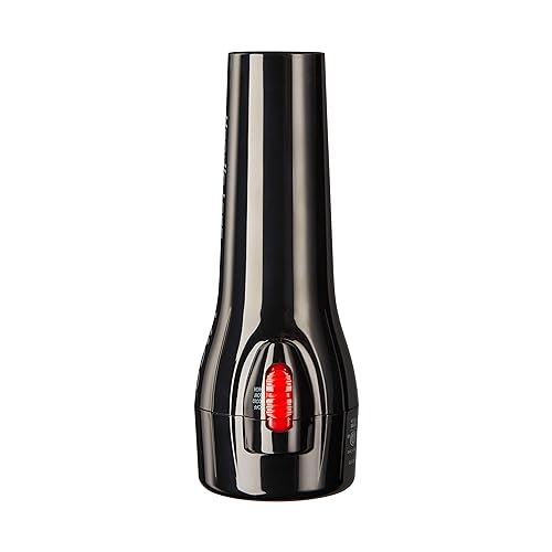 KISS Handle-Less 1875W Ceramic Tourmaline Hair Dryer, Effortless Styling Precision Blow Dryer, Cool Touch Nozzle, Triple-Layer Heat Insulation, Heat Resistant Cap, 3 Styling Attachments, Up to 450°F
