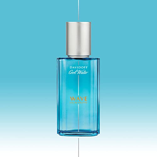 Davidoff Cool Water Wave Eau de Toilette – Fresh Woody Men's Cologne – With Notes of Sichuan Pepper, Juniper & Sandalwood – Long Lasting Fragrance