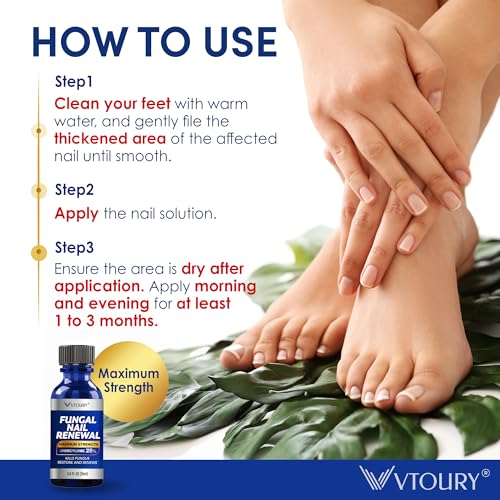 2 Bottle Toenail Fungus Treatment Extra Strength, 25% Undecylenic Acid, Tea Tree Oil, Toe Nail Fungus Treatments, Toe Fungus Treatment for Toenail