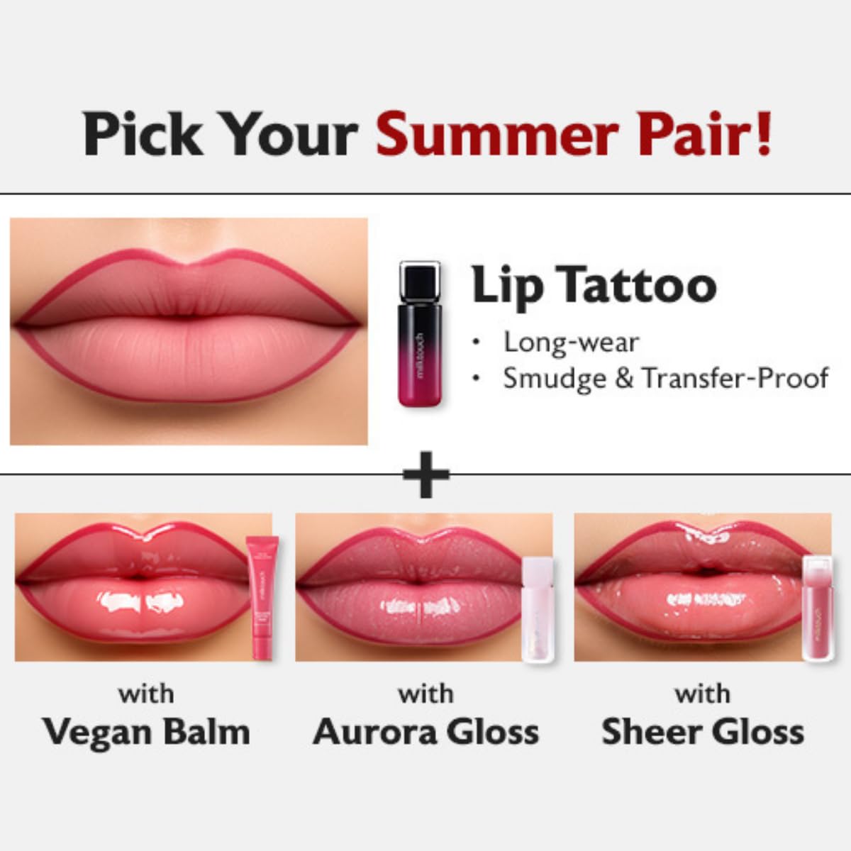 MILKTOUCH Black Peel Off Lip Tattoo - Long-Lasting Matte Lip, Waterproof & Transfer-Proof, Highly Pigmented, Stay-On-All-Day Lip Tint Stain (4.5g) #05 Black Fig
