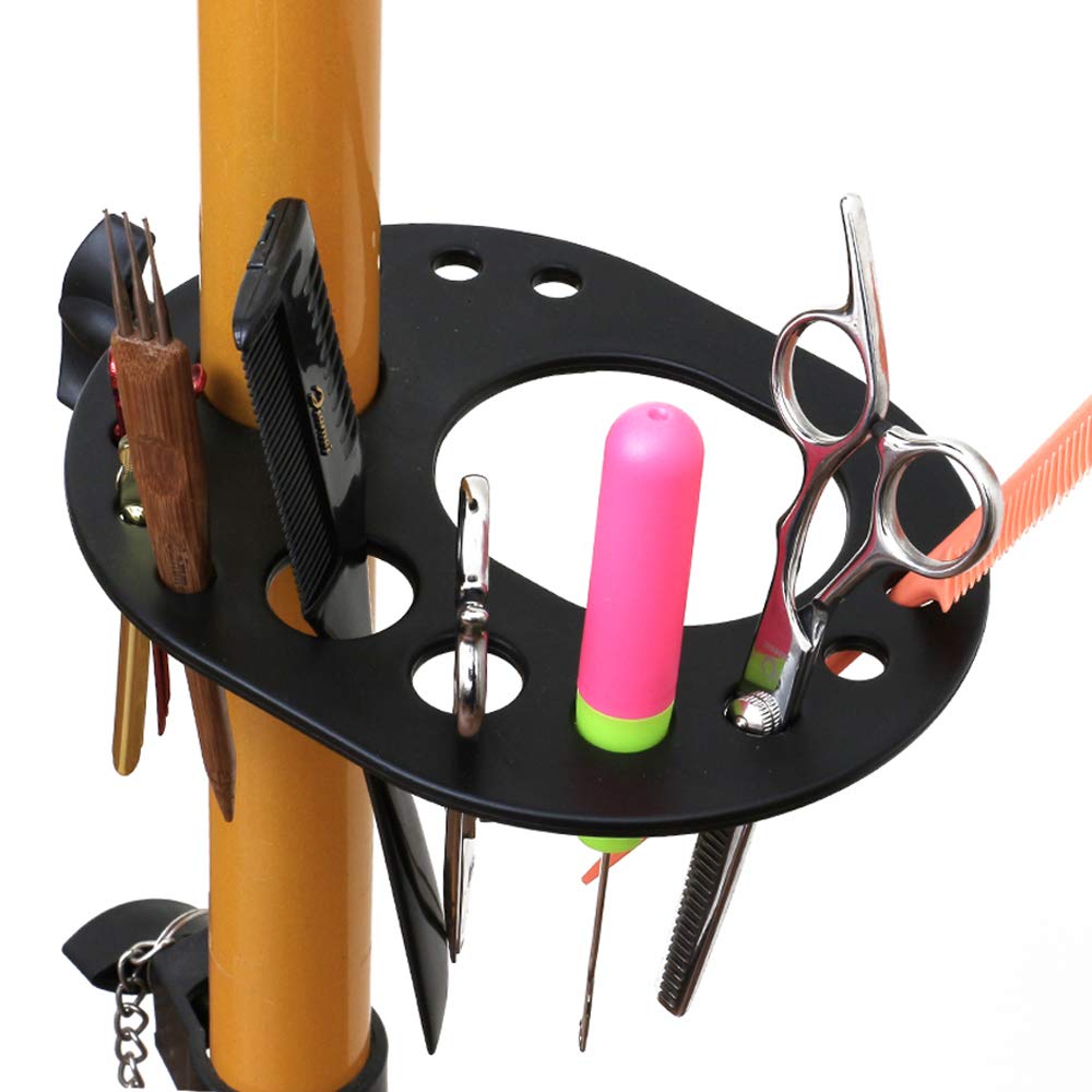 AliLeader Wig Tray for Tripod Caddy & Wig Stand - Adjustable Multifunctional Tray for Hairdressing (Black)