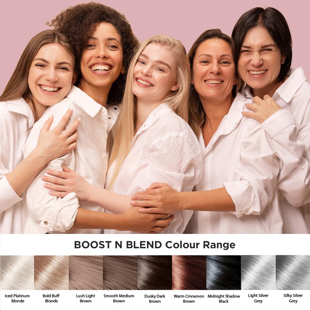 Boost N Blend Hair Volumizer for Thinning Hair in Women - Cotton Fibers and Concealer Powder for Visible Scalp (25g/0.88oz)