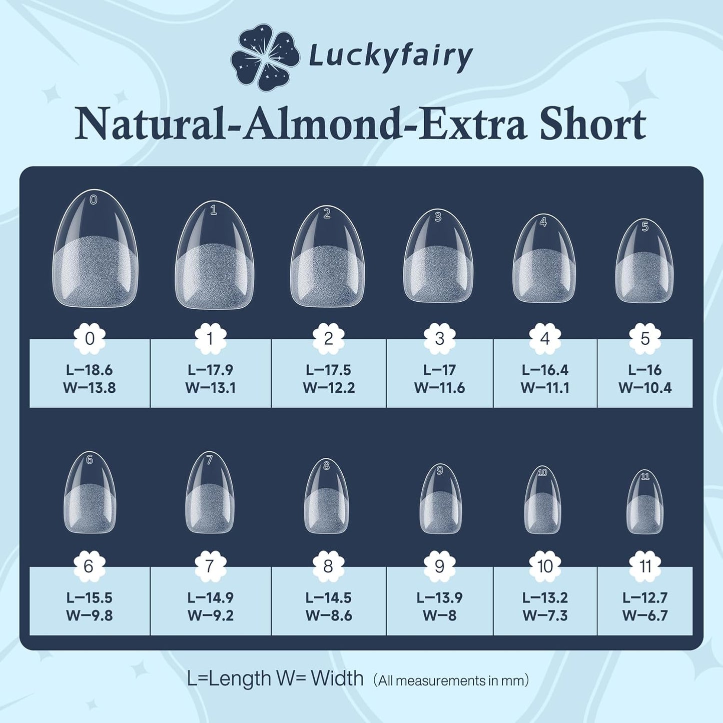 Extra Short Almond Fake Nails, 504pcs Soft Gel Pre-Shaped Acrylic Nail Tips, Half Matte Full Cover Clear Gelly Press on Flase Nail Tips for Extension Nail Manicure Home DIY 12 Sizes