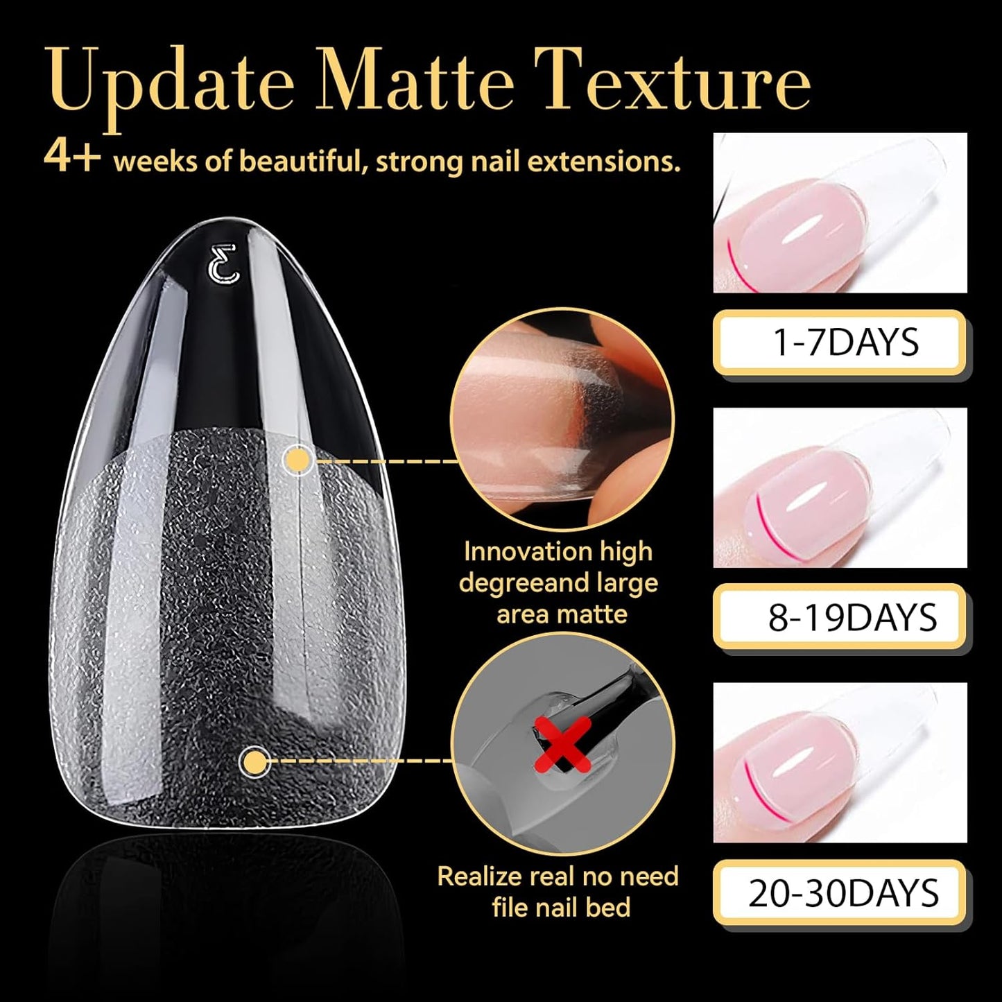 UNA GELLA Almond Nail Tips, Pre-shape Short Almond Gel Nail Tips 240Pcs Full Cover Soft Gel Fake Nails No C Curve Press On Nails For Women Girl At Home DIY Salon with Box 12 Sizes