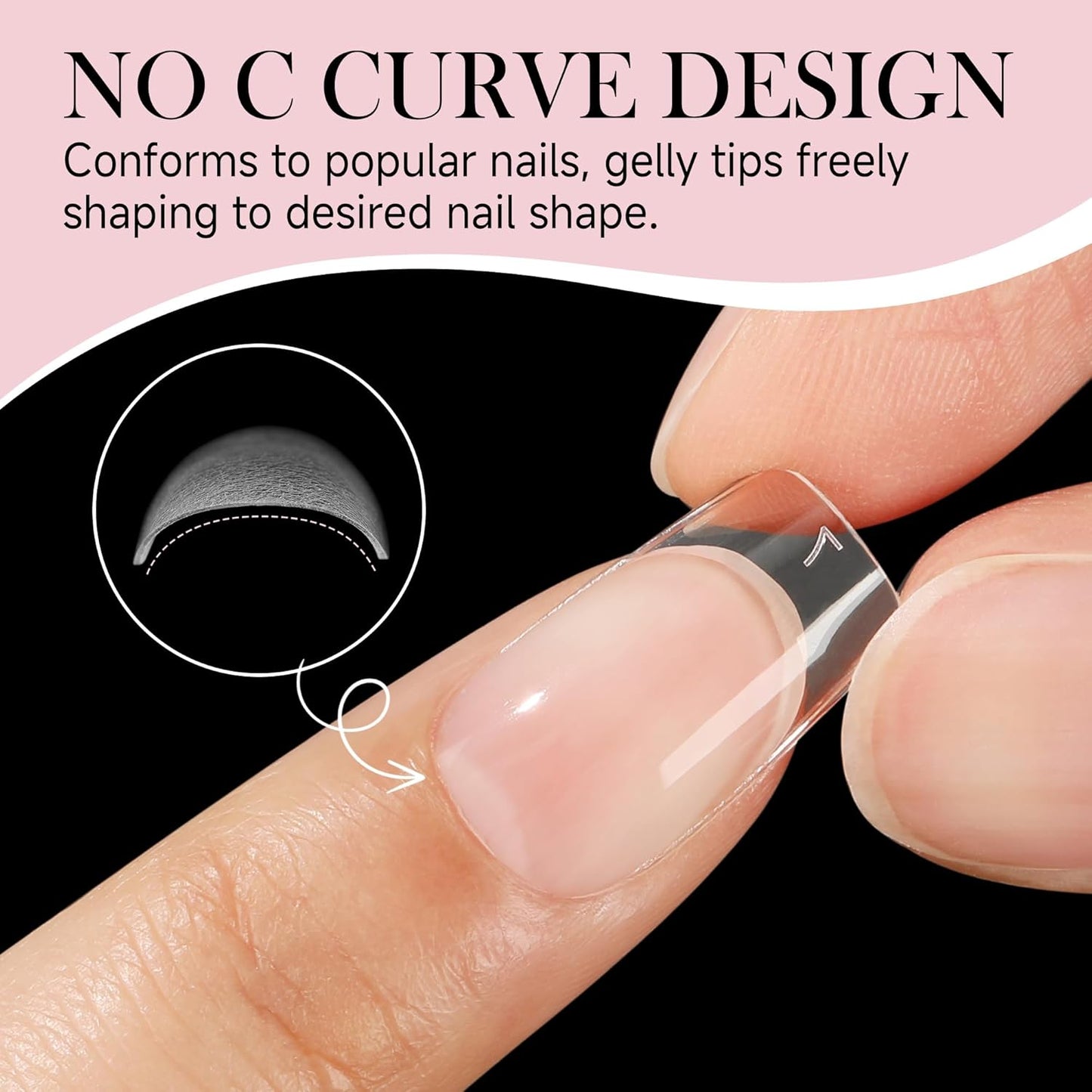 Short Square Nail Tips: 240PCS Soft Gel Pre-filed Short Square Fake Tips, 12 Sizes Full Cover Acrylic False Press On Nails for DIY Nail Art Home Salon