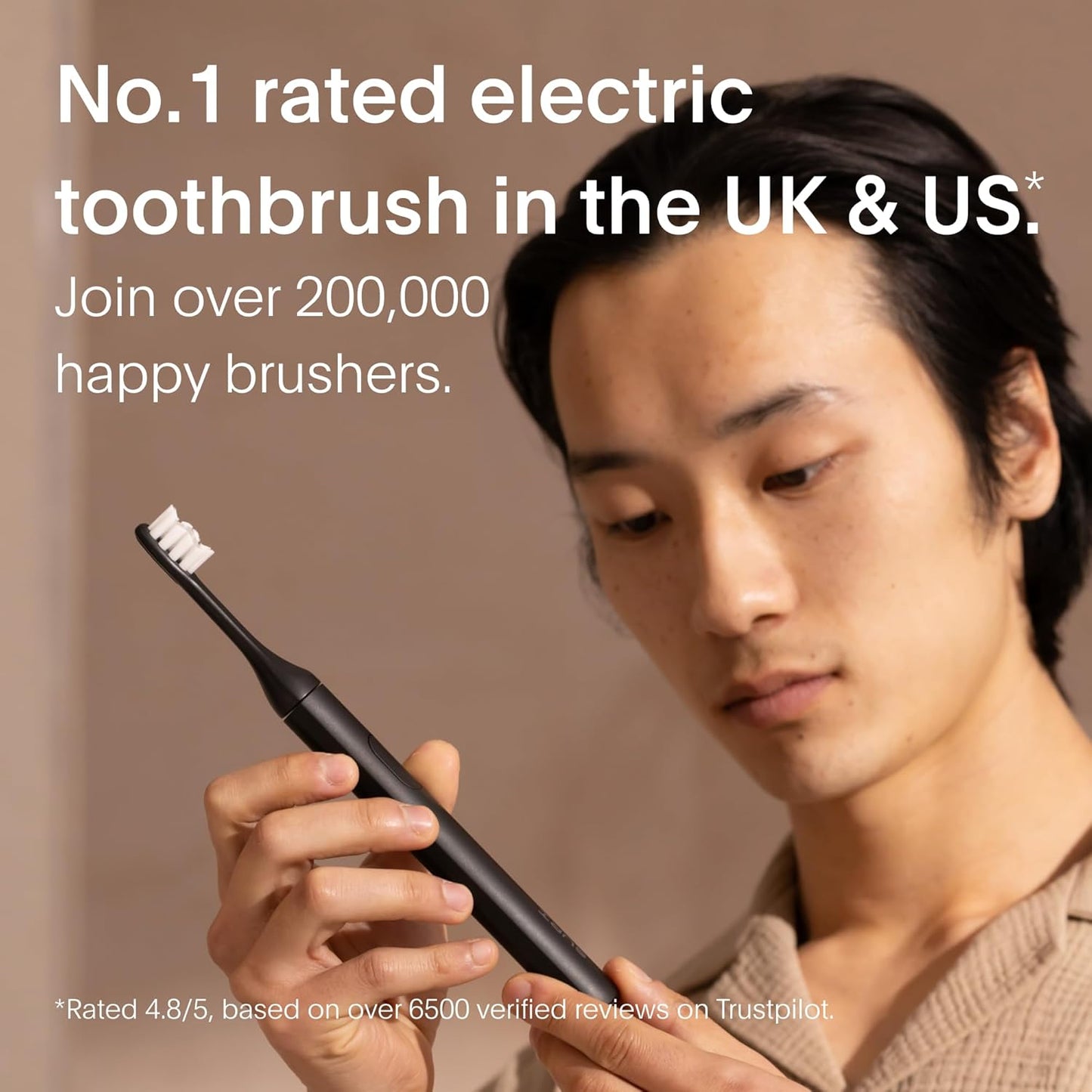 SURI 1.0 Sonic Electric Toothbrush with UV Cleaning Travel Case | 40+Day Battery | Designed in California | Electric Toothbrush for Adults | Travel Toothbrushes | Tooth Brush | Black