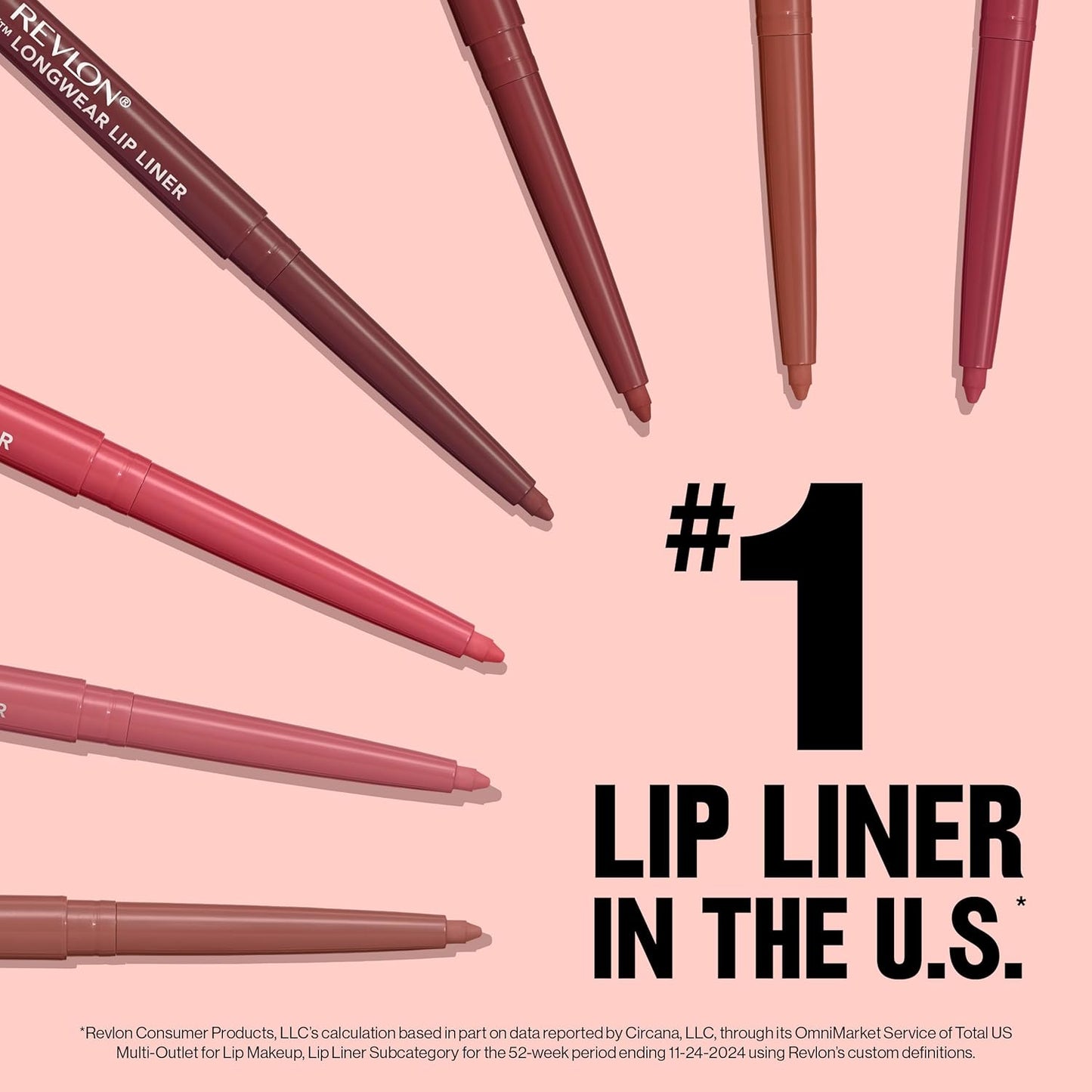 Revlon Colorstay Lip Liner Makeup with Built-in-Sharpener, Longwear Rich Colors, Smooth Application, 665 Plum, 0.01 oz