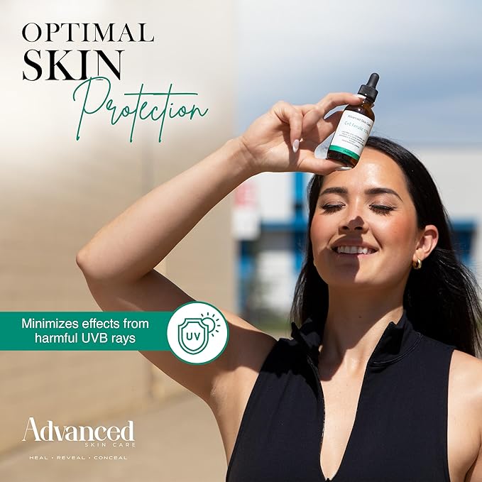 Advanced Skin Care | Vitamin C Face Serum with Vitamin E and Ferulic Acid | Hydrating and Skin Brightening Formula | Rejuvenating & UV Protection | All Skin Type 1oz Vitamin C Serum for Face