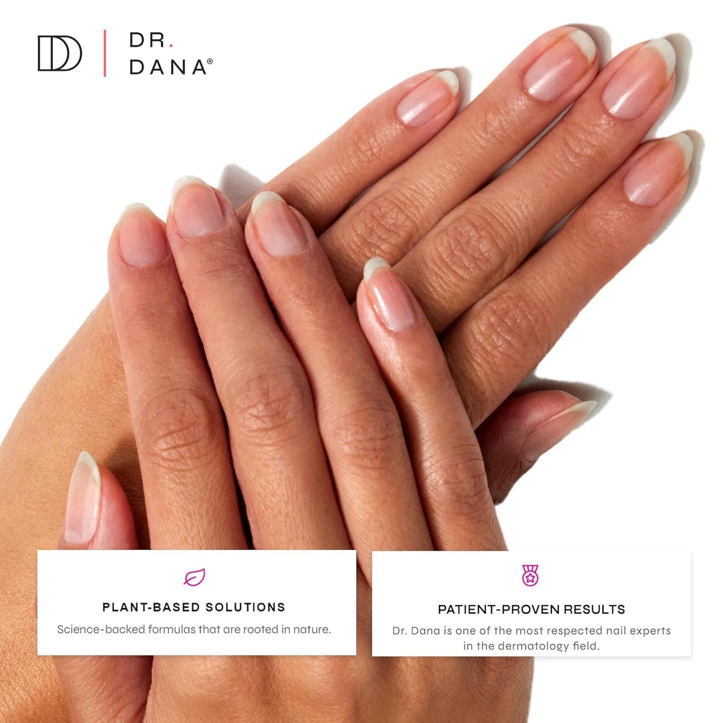 Dr. Dana No Polish Manicure Set - Shine and Strengthen Your Nails with Natural Glycolic Serum, Cuticle Oil, Nail Buffer Block, and Glass Nail File, Nail Care Kit for Healthy Nails, Halal Certified