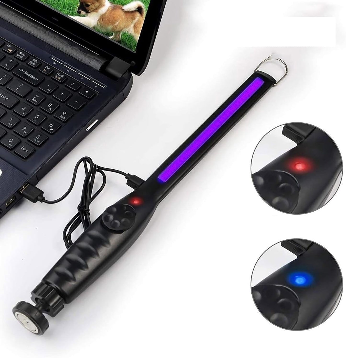 UV Light Sanitizer – Portable UV Light Wand – Rechargeable Handheld Device for Reducing Bacteria and Viruses, Lightweight and Easy to Use