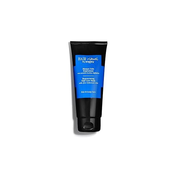 Hair Rituel by Sisley Paris Regenerating Care Mask with Four Botanical Oils - 200 mL Intensive for Damaged Supports & Scalp Health Lightweight, Creamy Texture Shiny Finish