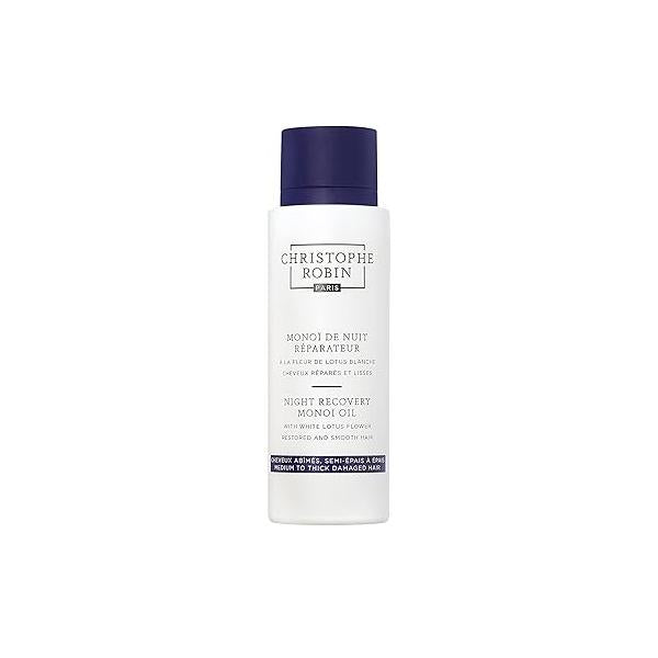 Christophe Robin Night Recovery Monoi Oil With White Lotus Flower - Intense Overnight Treatment 92g