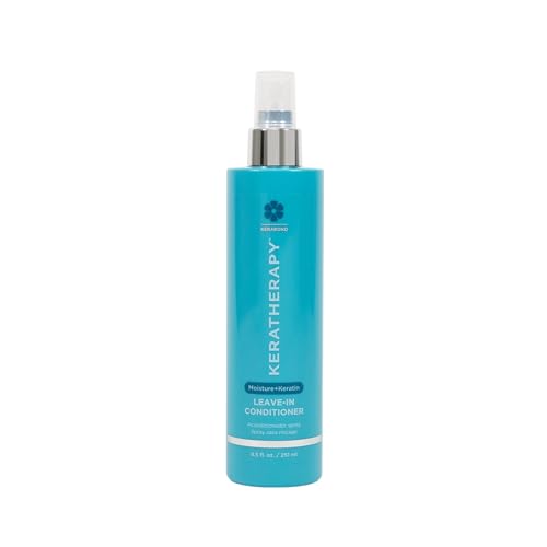Keratherapy Keratin Infused Moisture Leave In Conditioner Spray, 8.5 fl. oz., 251 ml - Hydrating Leave in Conditioner Spray with Jojoba Oil, Panthenol, Arginine Amino Acid & Wheat Oil for Damaged Hair