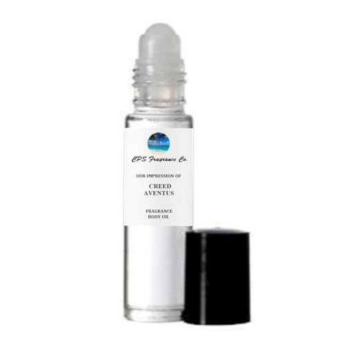 AVENTUS For Men Type Hypoallergenic Pure Perfume Body Oil Roll On 1/3oz (10ml) CPS Fragrance Co. Impression made with Pure essential Oils + Organic Fractionated Coconut Oil