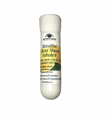 Breathe Clear Aromatherapy Sinus Inhaler With Essential Oil Pack of 2- Personal Diffuser Sniffer stick