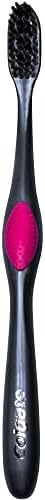 Colgate 360 Charcoal Infused Toothbrush, Floss-Tip Bristles, Soft (Colors Vary) - Pack of 6