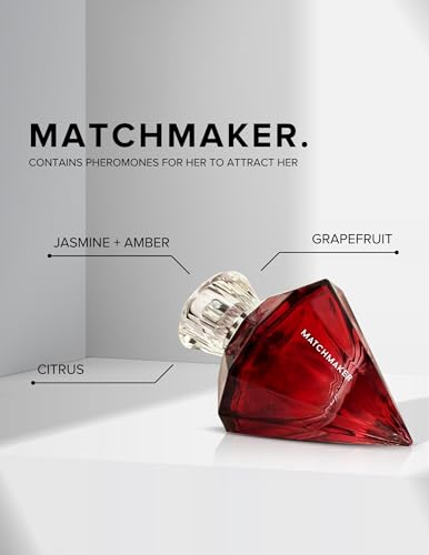 Eye of Love Matchmaker Red Diamond Pheromone Perfume for Women - Long Lasting Fragrances with Floral Citrus Scent - Plant Based Cologne with Pheromones - 30ml/1fl oz