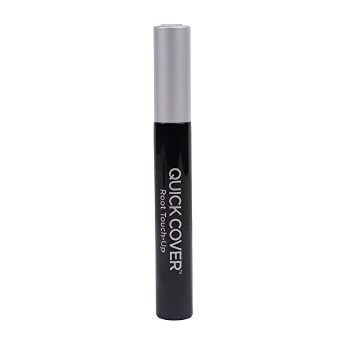 RED by KISS Quick Cover Root Touch Up Rescue (Natural Dark Brown 2 Pack), Mascara Natural Water-Resistant Temporary Gray Concealer Cover Up Brush for Hair Mustache & Beard, Formulated with Jojoba Oil