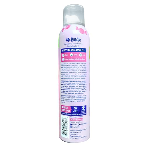 Mr. Bubble Original Foam Soap, Bubblegum Scent, 8 OZ, pack of 6