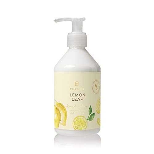 Thymes Moisturizing Hand Lotion for Dry Skin - Moisturizer for Beauty and Personal Care - Luxury Hand Lotion for Women & Men with Shea Butter & Vitamin E (Lemon Leaf, 9 fl oz)