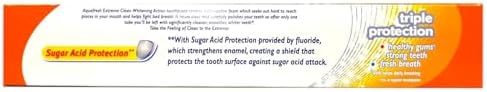 Aquafresh Extreme Clean Whitening Action Fluoride Toothpaste, Mint Blast, 5.6 oz (Pack of 2)