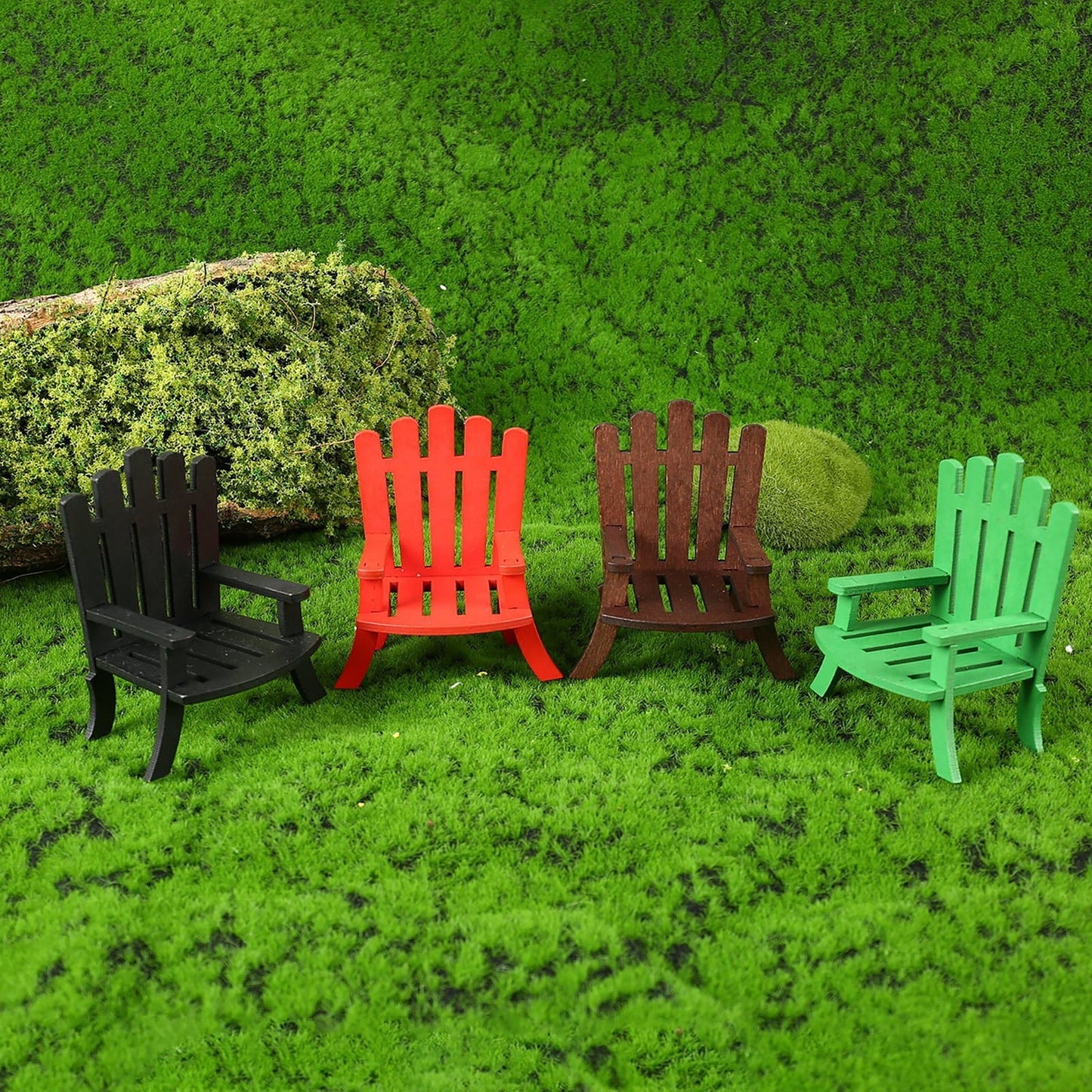 Durable Kids Adirondack Chair in Vibrant Red Weather-Resistant, Eco-Friendly, Perfect for Indoor & Outdoor Fun, Invincible Home Decor, Holiday Gifts Ornaments