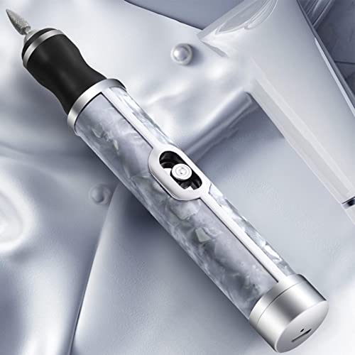 Electric Nail File - 4 Speed Cordless Acrylic Nail Tool Kit for Thick Toenails, Edge Shaping, Polishing, Grinding, Nursing, Peeling