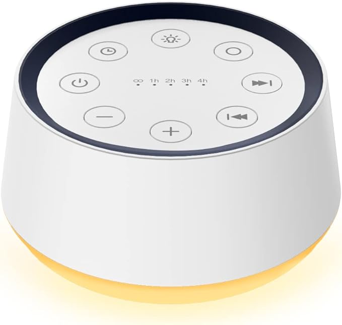 Brown Noise Sound Machine with 30 Soothing Sounds 12 Colors Night Light White Noise Machine for Adults Baby Kids Sleep Machines Memory Function 36 Volume Levels 5 Timers for Home Office Travel