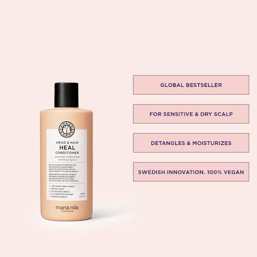 Maria Nila Head & Hair Heal, Conditioner 10.1 Fl Oz, Soothing Aloe Vera for dry & itchy scalps, 100% Vegan & Sulfate/Paraben free