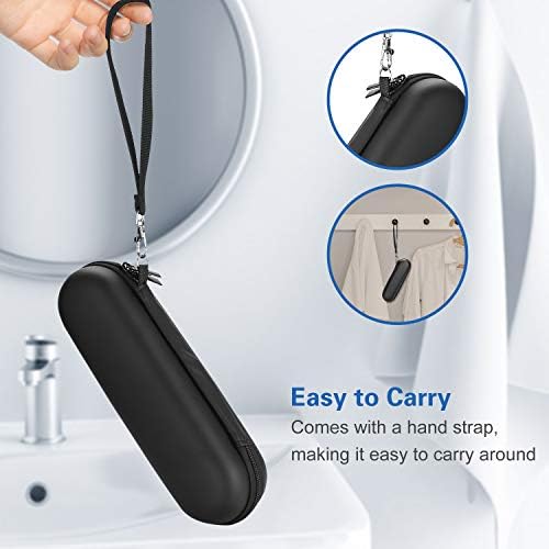 ProCase Travel Case for Oral-B/Oral-B Pro Smartseries/IO Serie Sonicare Protective Clean Electric Toothbrush, Hard EVA Case Cover Storage Bag Holder with Mesh Pocket for Accessories -Black
