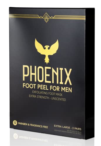 (Pack of 2) for Men - Extra Large - Extra Strength - Exfoliating Dry Feet Treatment - Callus Remover - Unscented - Paraben and Fragrance Free