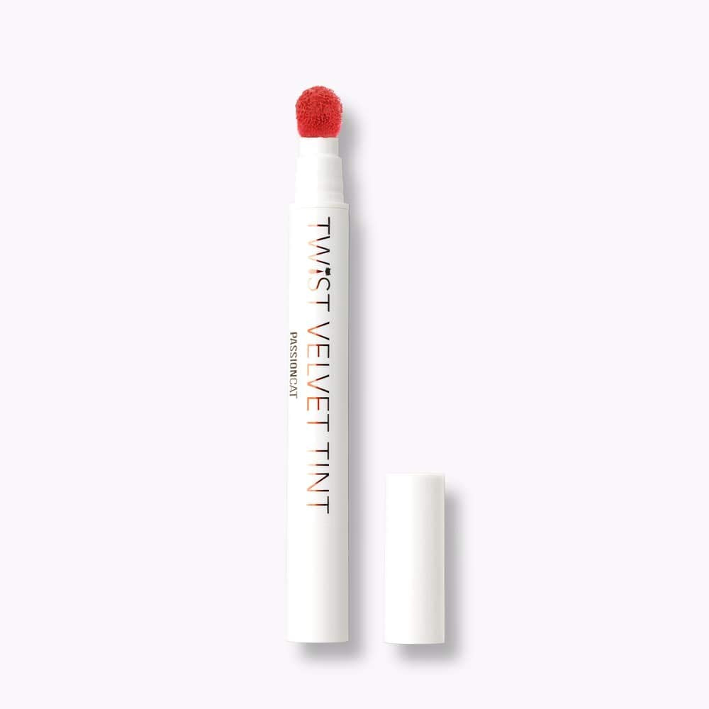 PASSIONCAT Long Lasting Lip Stain for Lips and Cheek Tint | High Pigment Color | lightweight Matte Finish | Weightless | Full Coverage | Twist Velvet Tint #10 (No.10)