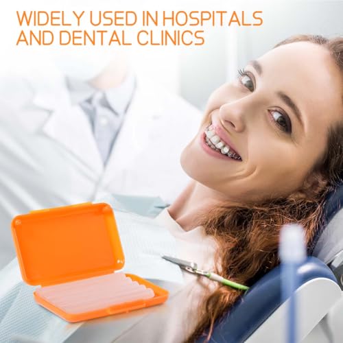 OBTANIM 30 Pack Colorful Braces Wax Dental Care Orthodontic Wax for Braces Wearer (10 Color)