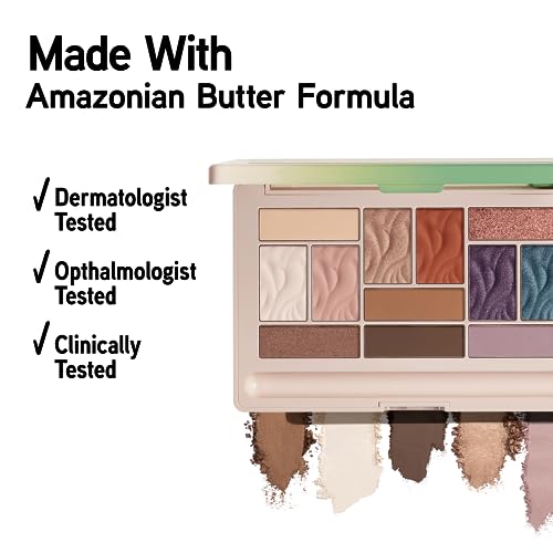Physicians Formula Murumuru Butter Eyeshadow, 12-Shade Ultra-Creamy Palette with Murumuru & Tucuma Butters, Silky Soft Blendable Formula – Tropical Days