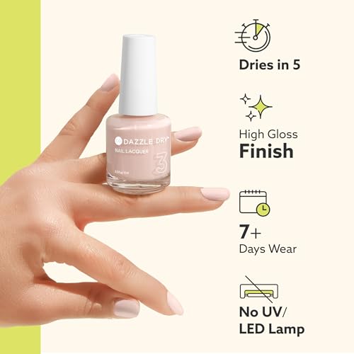Dazzle Dry Nail Lacquer (Step 3) - Toffee Crunch - A sheer warm mocha. Jelly. Sheer. (0.5 fl oz)
