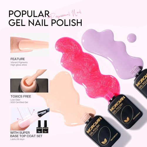 Morovan Acrylic Nail Kit with Everything: Beginners Professional Nail Kit Set for Starter Acrylic Nail with Drill Nail Christmas