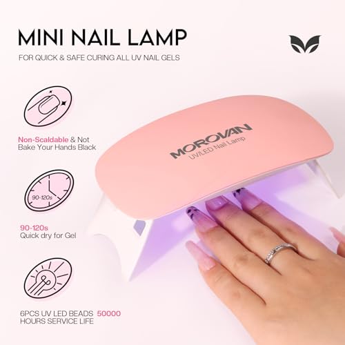 Morovan Acrylic Nail Kit with Everything: Beginners Professional Nail Kit Set for Starter Acrylic Nail with Drill Nail Christmas