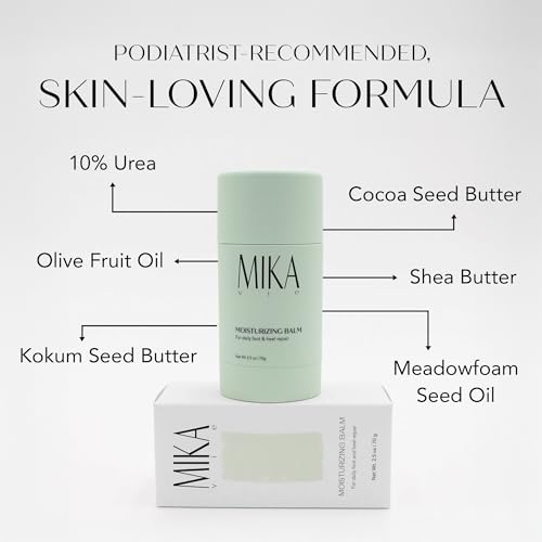 Luxury Moisturizing Foot Balm for Dry Cracked Feet, Urea Cream & Foot Moisturizer, It Softens & Exfoliates Skin and is Paraben and Phthalate Free
