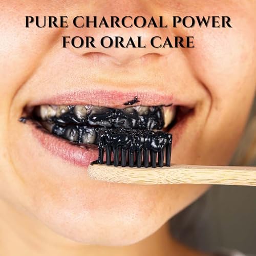 Organic Charcoal Powder by Schizandu - Activated Charcoal Natural, Vegan, Organic, GMO Free - Large Bottle 25 oz Powder