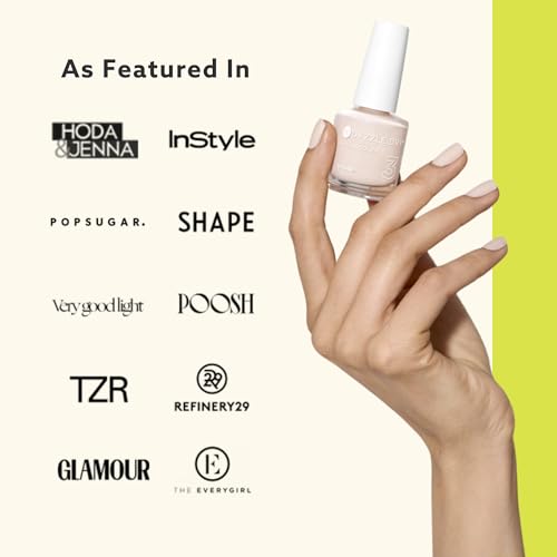 Dazzle Dry Nail Lacquer (Step 3) - Breathe Free - A sheer, milky soft marshmallow nude. Sheer cream. (0.5 fl oz)