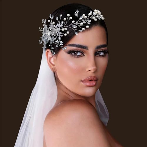Wedding Hair Pieces for Brides, Rhinestone Bridal Hair Comb, Elegant Wedding Hair Accessories for Bridesmaid