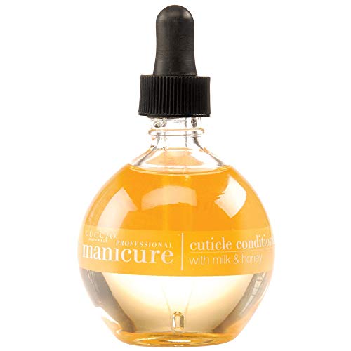 Cuccio Milk & Honey Cuticle Oil 2.3 oz – Deep Hydrating Cuticle Conditioner with Vitamin E for Dry Cracked Cuticles and Nails, Super-Penetrating Spa Formula to Nourish, Soothe & Strengthen