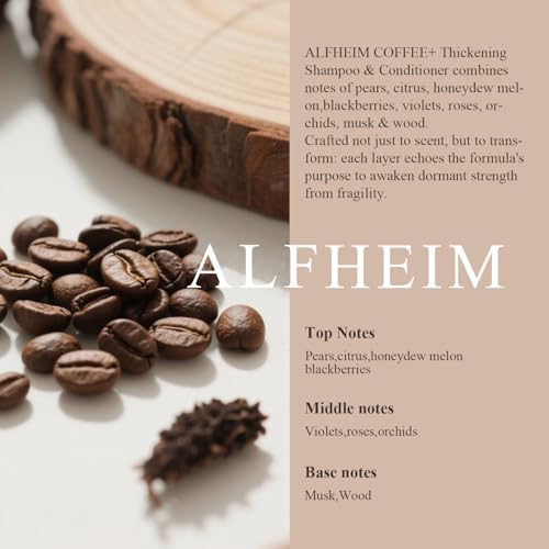 Caffeine Shampoo and Conditioner Set | Strengthens Hair & Supports Scalp Health | Biotin & Niacinamide for Thicker, Fuller Hair | Sulfate-Free for Oily Scalp & Thinning Hair | 10.7 oz Each