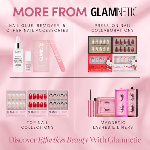 Glamnetic 2-in-1 Cuticle Oil | Nourishing Cuticle Serum & Cuticle Pusher For Healthy Nails | Overnight, Hyaluronic Acid & Botanical Oils - 0.31 Oz
