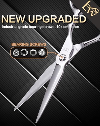 Professional Hair Scissors 6”,Undergoes Rigorous 238-Step Process,Hair Cutting Scissors Professional For Women & Men,440C Steel,1 Pack