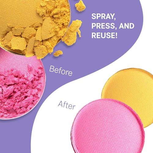 FIXY Makeup Repair Kit - Repressing tool for Eyeshadows, Blush & Highlighter or Depot | Organize Makeup Pans in Makeup Palette with Mirror | Makeup Artist Must Haves
