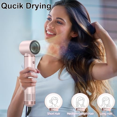 5 in 1 Hair Dryer Brush Set, Multi Ionic Air Styler Set, 800W Auto Wrap Air Hair Styler Without Heat Damage, Curl, Volumize and Straighten