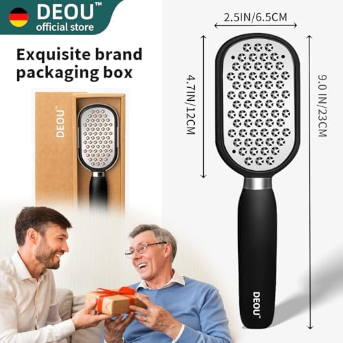 Metal Foot File SStainless Dead Skin Callus Remover for Dead Skin Professional Secure Foot Scrubber Heel Scraper Cracked Heels Repair Pedicure Tools for feet