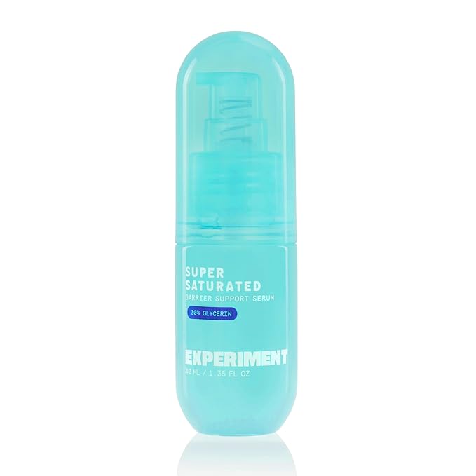Experiment Super Saturated Ultra Hydrating Barrier Serum – 30% Glycerin, Polyglutamic Acid + Prickly Pear for Intensive Moisture, Plump + Dewy Skin, 1.35 FL OZ – Vegan for All Skin Types