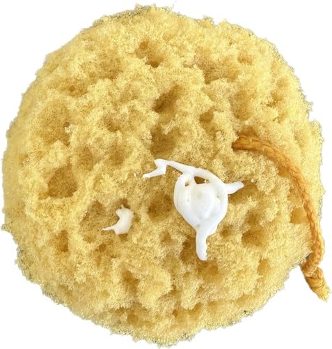 Michelle's Melting Pot Exfoliating Foam Sea Sponge, Natural Feel, Shower Loofah, Bath Sponge, Rich Lather (Set of 3)
